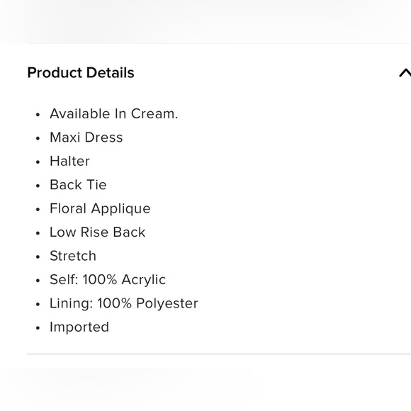 Fashion Nova Crochet Rossette Halter dress - Picture 4 of 4